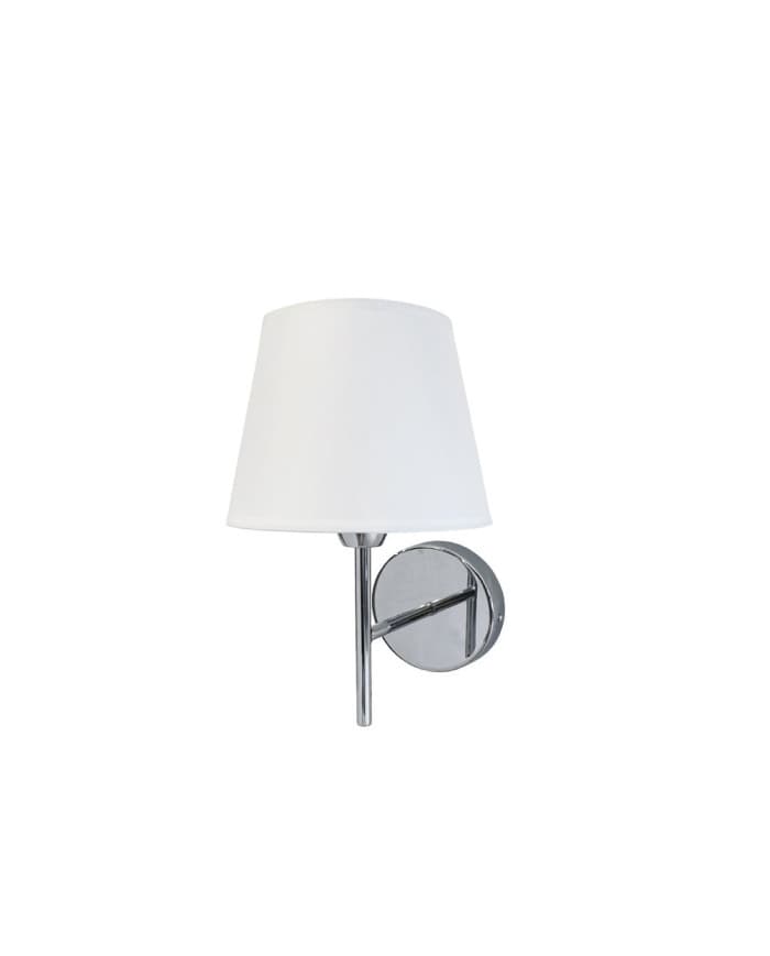 Zidna svjetiljka LOFT107W chrome + beige fabric D180*H280