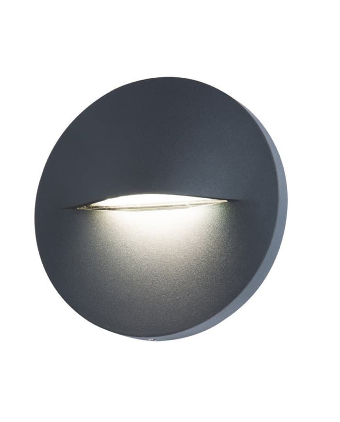 Zidna svjetiljka UH103147-DG RIPS - LED 3W IP65 3000K DARK GREY fi140x33