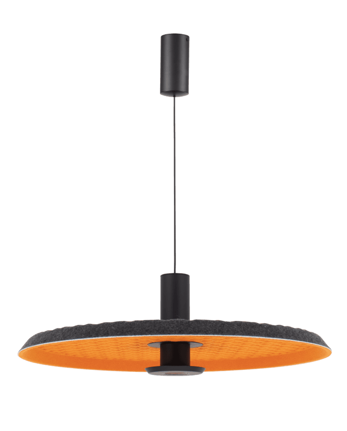 LED visilica FY-FE419-45-BKOG 12W 3000K BLACK/ORANGE, D450xH150