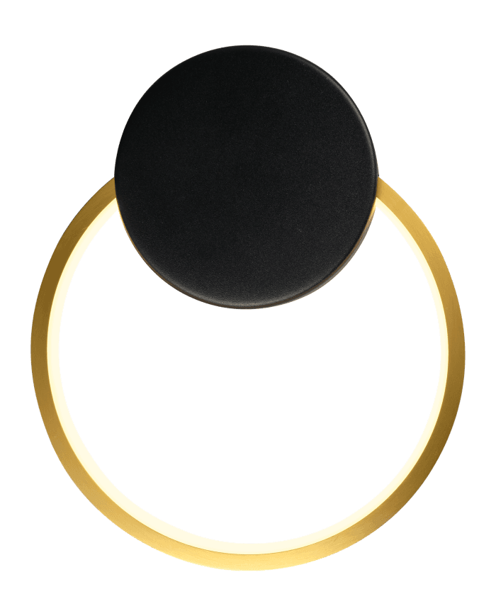 Stenska svetilka AL451-20 BLACK/BRASS 10W 3000K 200x60x230