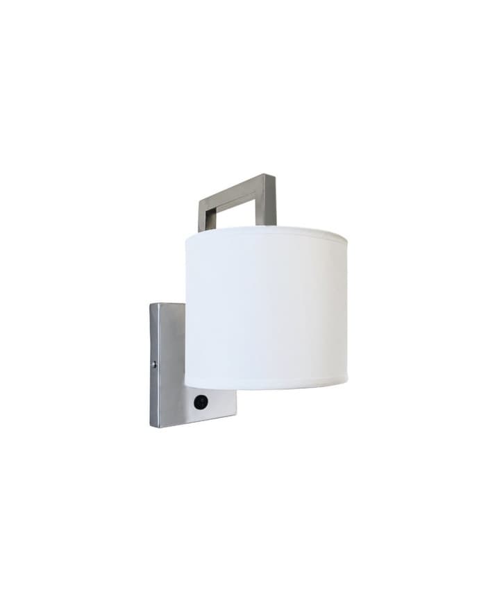 Zidna svjetiljka LOFT101W chrome + beige fabric W150*D210*H245 + switch