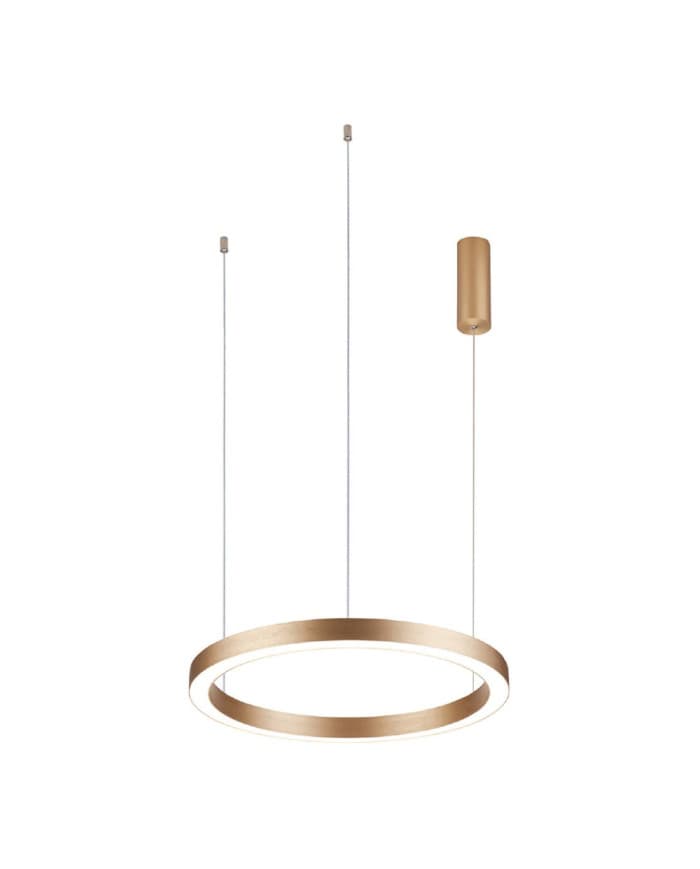 LED visilica CERCHIO-P-580/48 BRUSHED GOLD 4000K