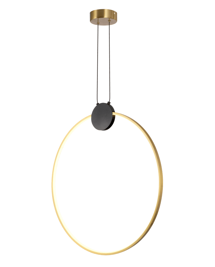 Visilica AL446-60 BLACK/BRASS 24W 3000K 600X650