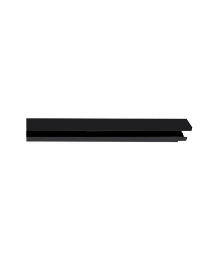 2m of TC 3-phase 4 wire track rail, without head and end cap, black