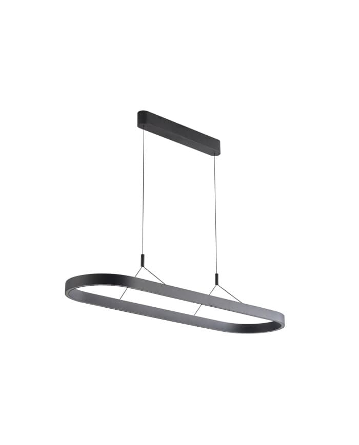 LED visilica DISCENDENTE-P-1200/80 SANDY BLACK CCT 80W