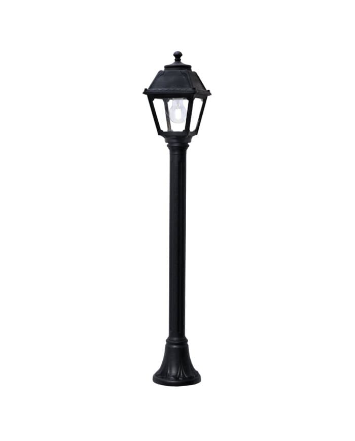 Vrtna podna svjetiljka MIZAR/MARY E-27 A60 LED 8,5W CCT SET BLACK/CLEAR
