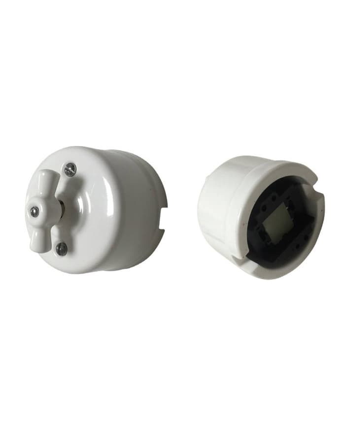 9006 Porcelain white with switch