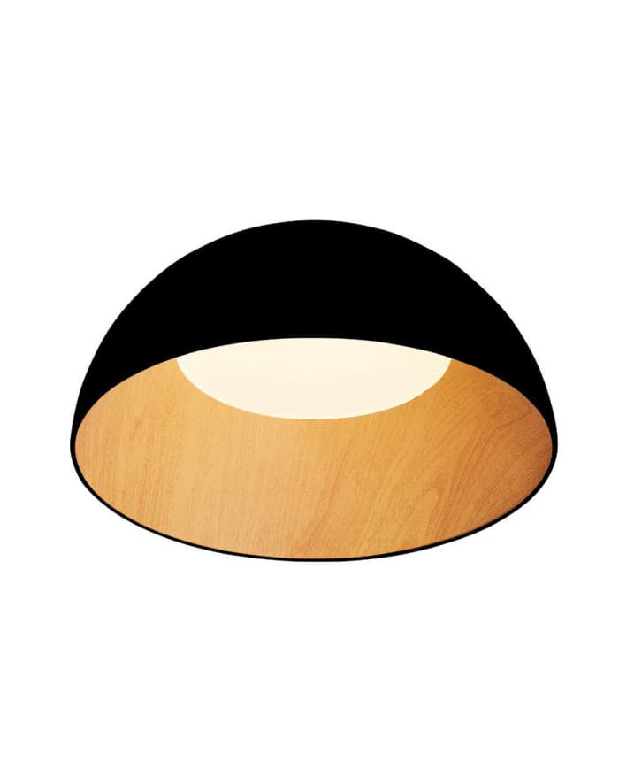 LED plafonjera MEZZA LEGNO-C500/40 SANDY BLACK/WOOD GRAIN 3000K