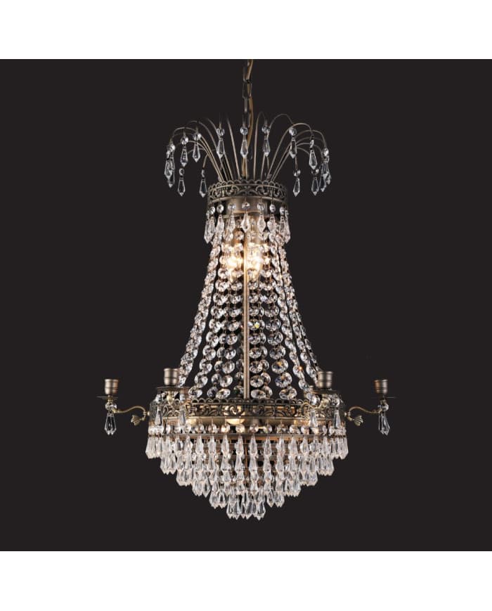 Kristalni luster 885/fi550*H680 7L Antique brass