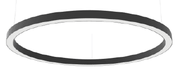 Al.profile BLACK with PMMA cover OP/MT - lights up&down with acces ALP50C fi1270
