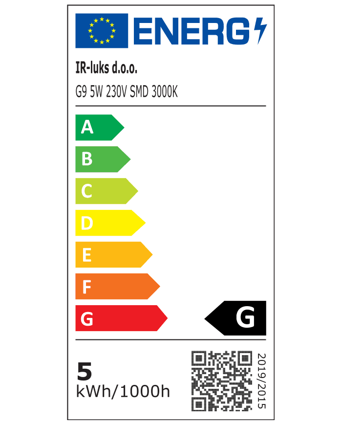 LED žarulja SL-PC-G9HD-5W 230V Dimmable 24pcs 2835 2800-3000K
