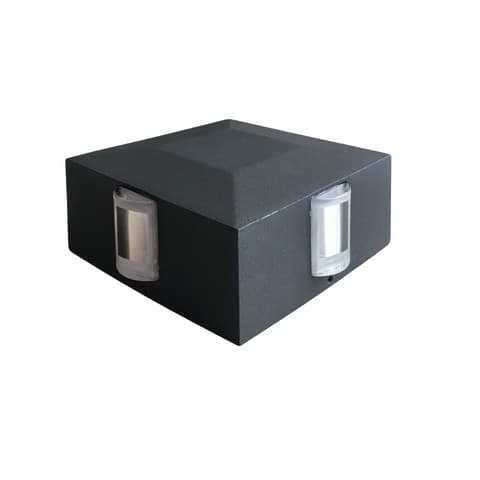 Vanjska svjetiljka zidna SR16011F ANTRACIT LED 220V 4*1W IP54 3000K 100*100*50