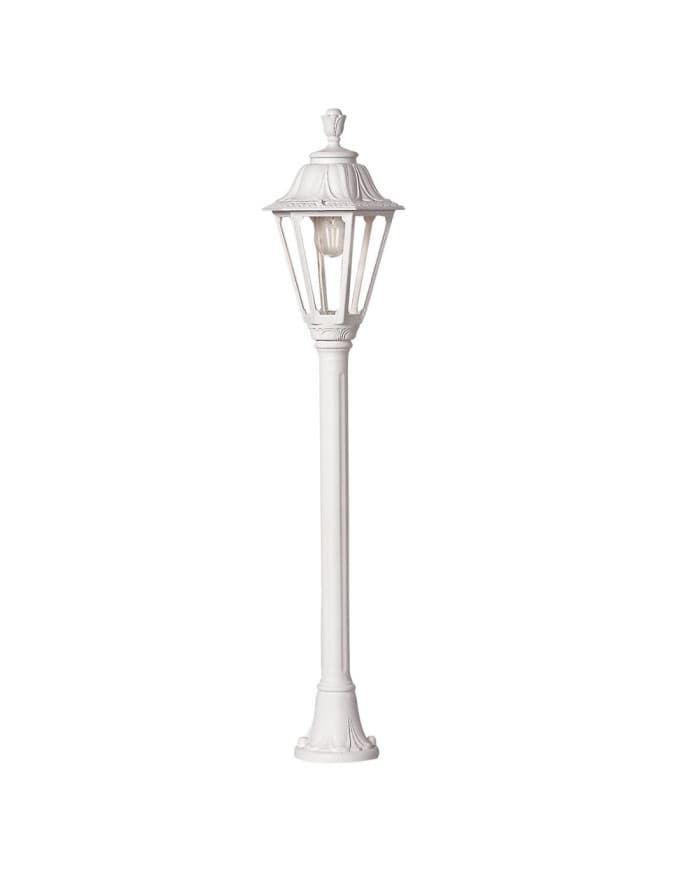 Vrtna podna svjetiljka MIZAR/RUT WHITE CLEAR E27 FILAMENT LED 6,5W 2700K