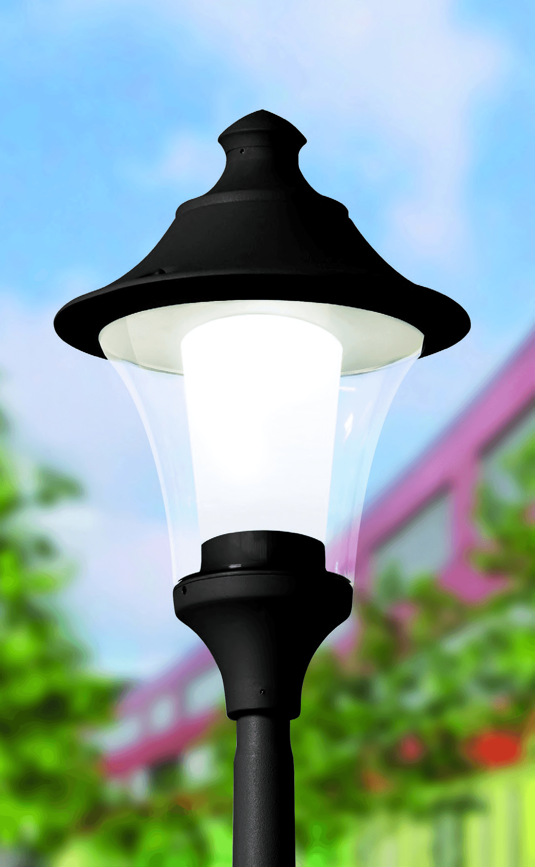 REMO 400 BLACK CLEAR E27 POWER LED 50W 3000K