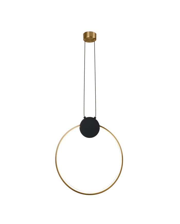 Visilica AL446-40 BLACK/BRASS 12W 3000K 400X450