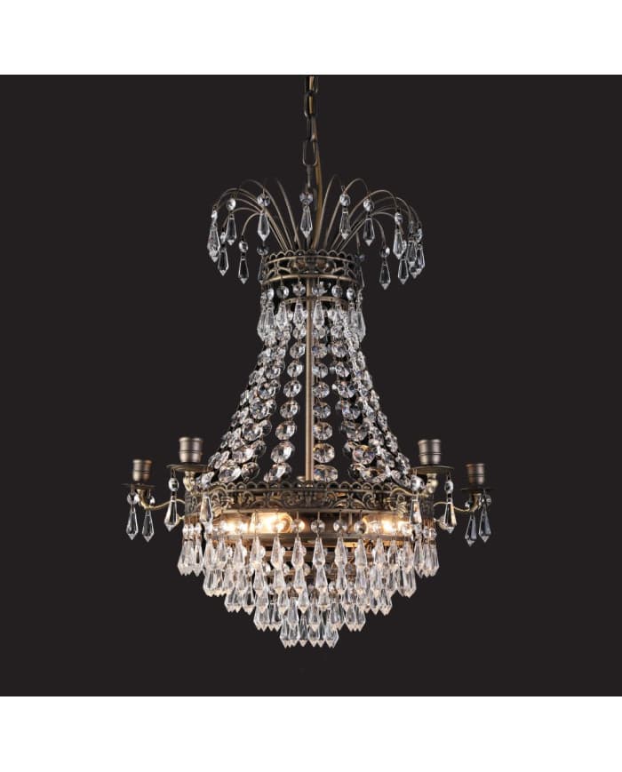 Kristalni luster 885/fi490*H550 4L Antique brass
