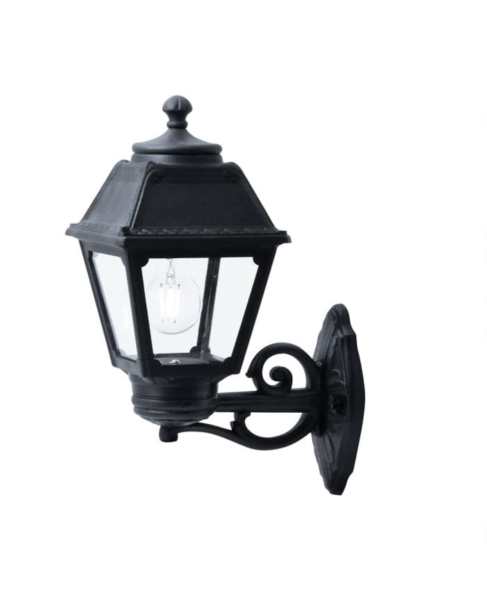 Zidna svjetiljka BISSO/MARY E-27 BLACK/CLEAR
