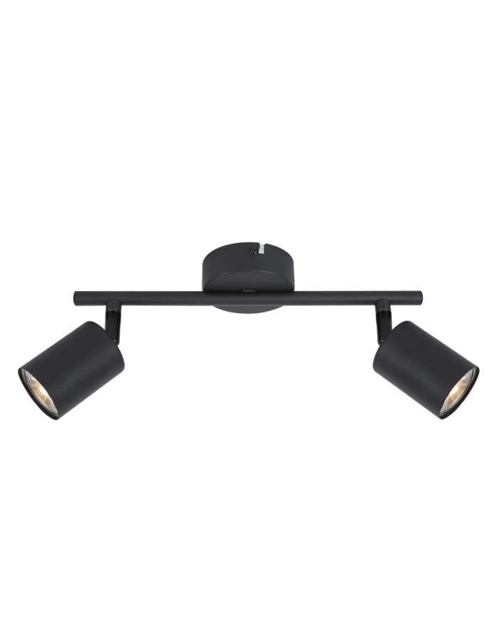 Zidni/stropni reflektor SL ROTO2 black metal base 2*GU10