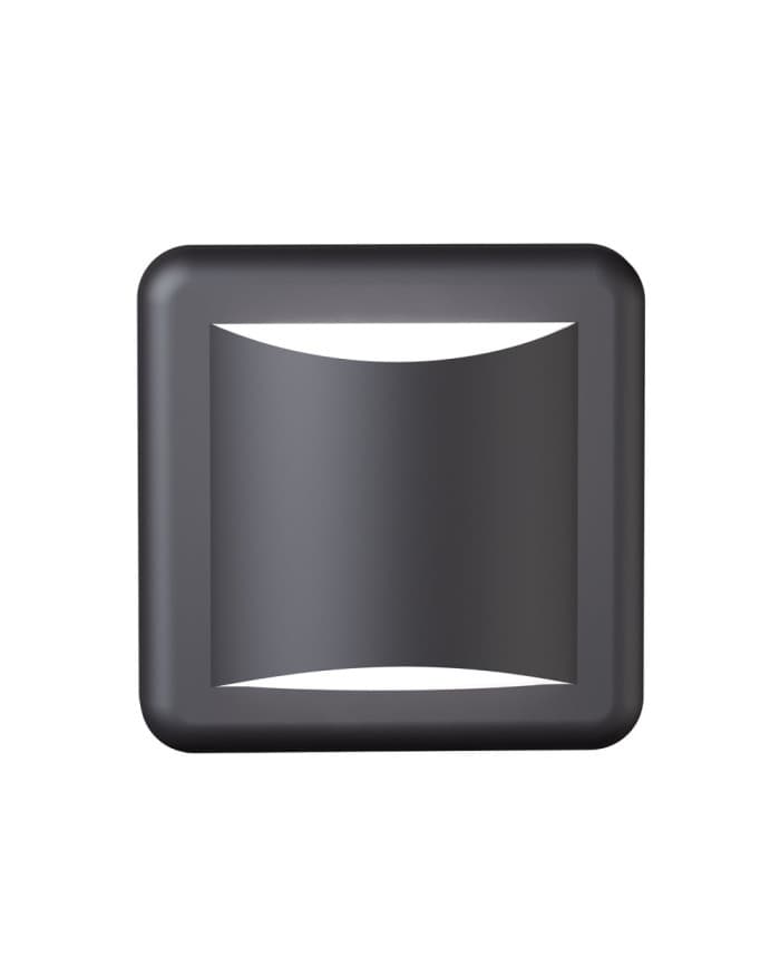 Vanjska svjetiljka zidna SR2304S DARK GREY LED 6W 3000K, 140*140*50,5mm IP65