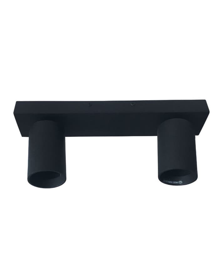 Wall lamp SOFFITTO DOPPIO Sand Black GU10 2x50W IP20