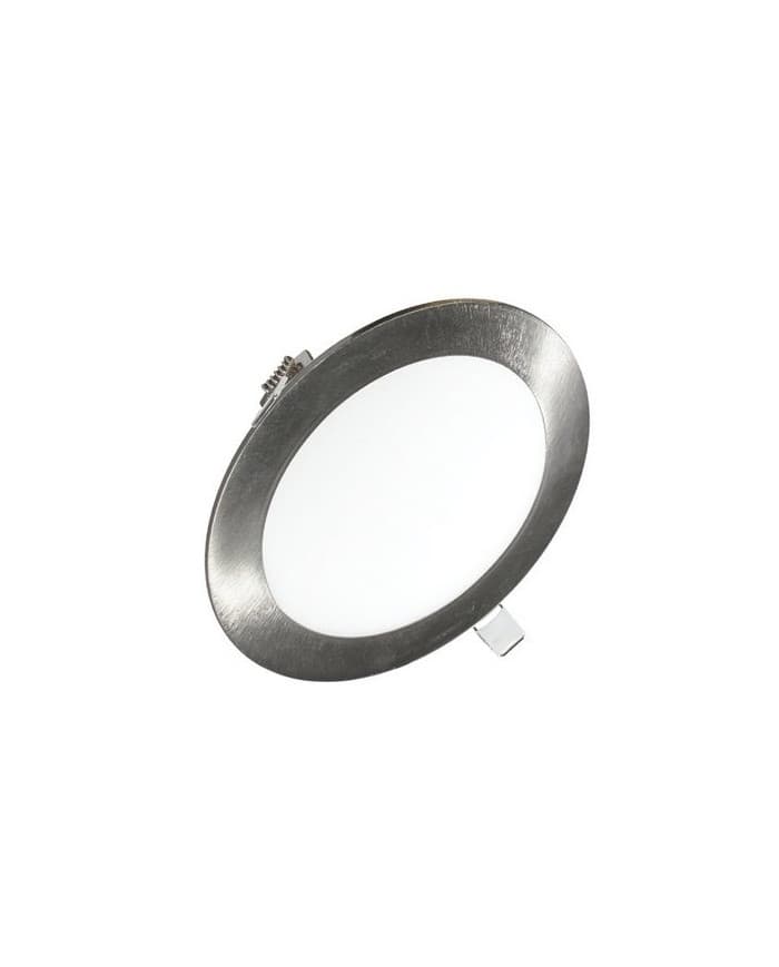 SD-P001N-18WW round. sl LED panel, nickel, 3000K, AC85-265V, Epistar, f225*13