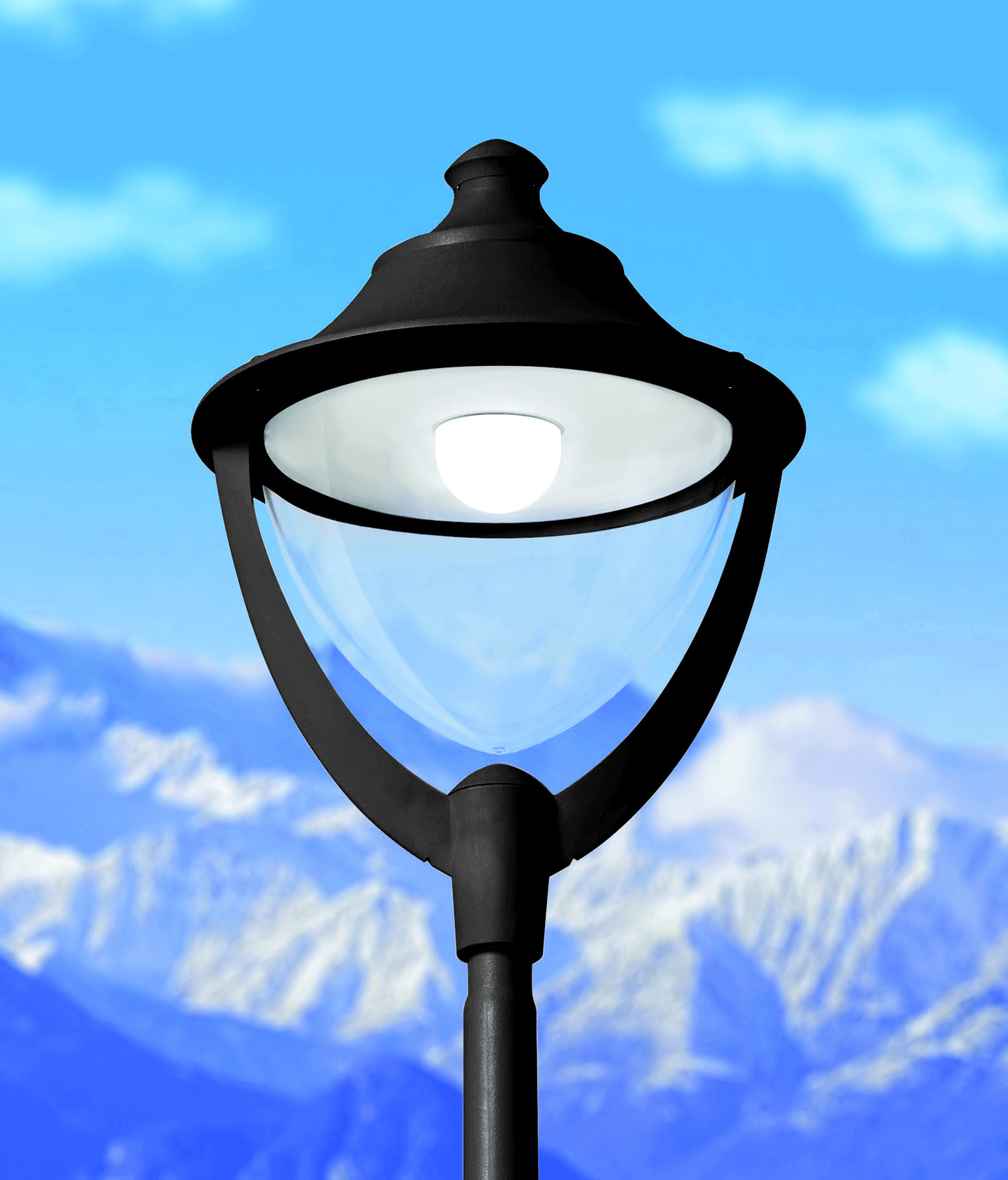 BEPPE 500 BLACK CLEAR E27 POWER LED 60W 3000K