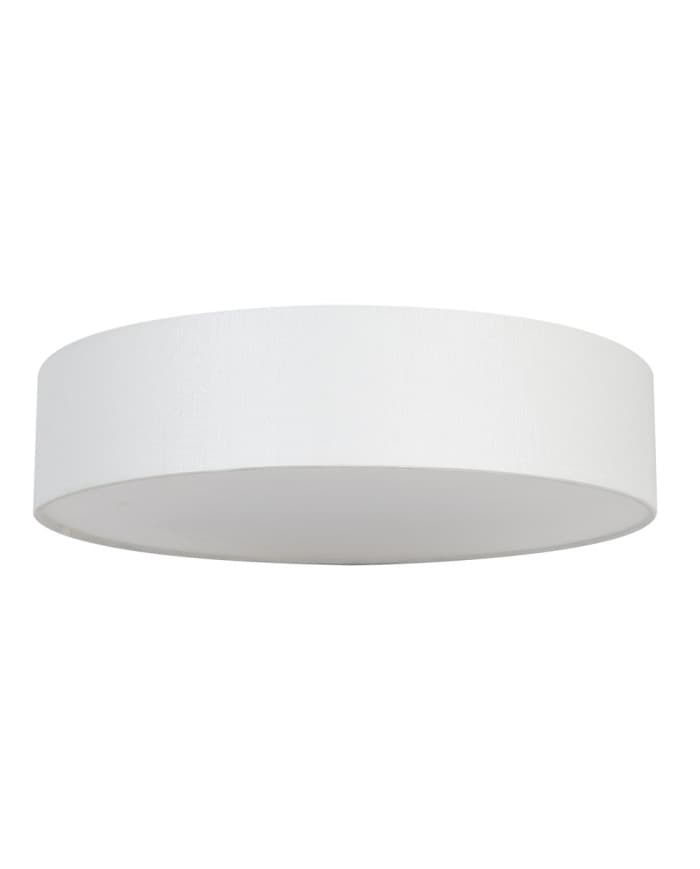 Plafonjera CFR5010 WHITE fabric shade, with white diffuser 3*E27, D50*10