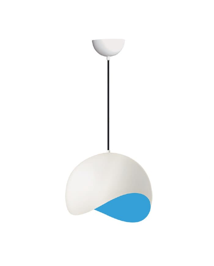 Moderna visilica PD103-1 WH/BLUE inside fi30,5xH23, E27, 1x60W
