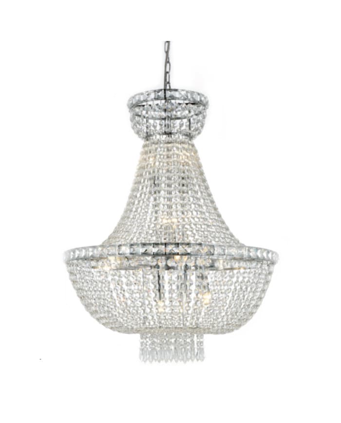 Kristalni luster C13/fi600*H800 12L Chrome