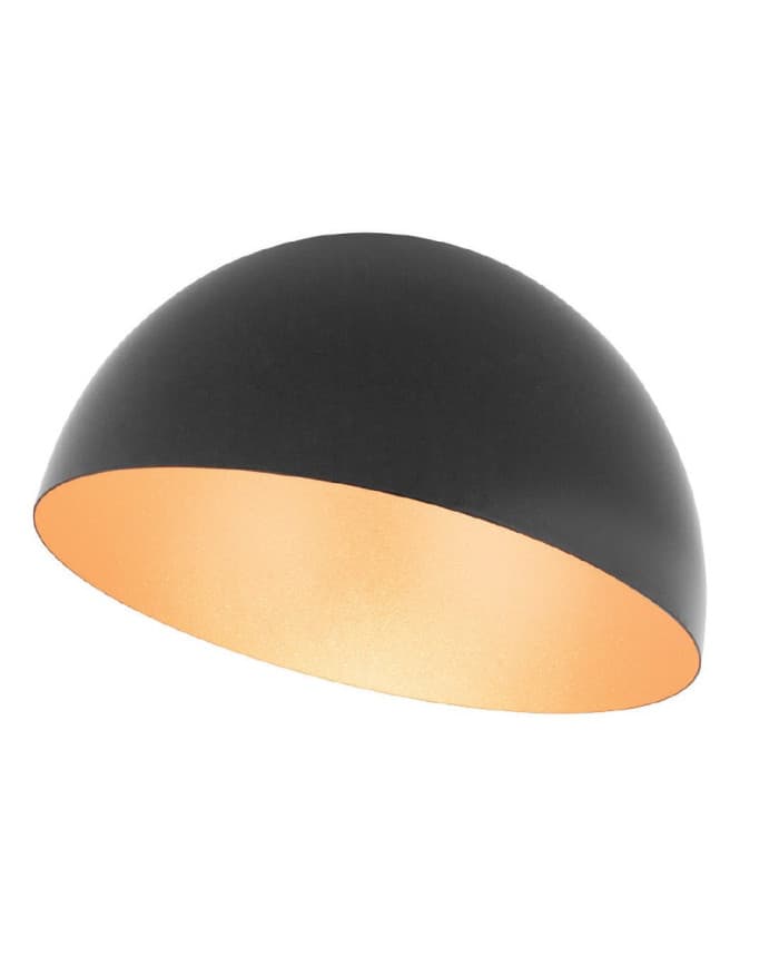 Plafonjera CL611-400 Matt Black Outside/Gold Inside E27/60W max