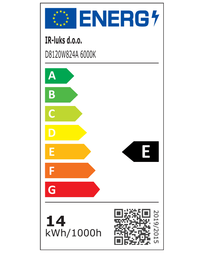 LED traka ML-B2413W120-TOP 9,6W IP65 24V 6000K