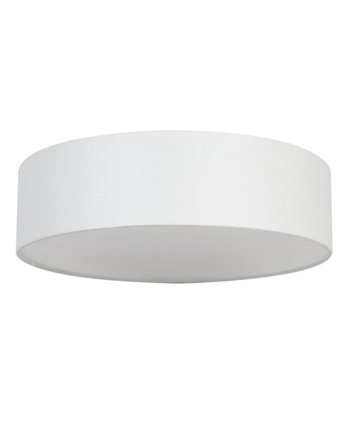 Plafonjera CFR3810 WHITE fabric shade, with white diffuser 2*E27, D38*10