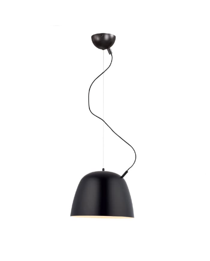 Moderna visilica PD130-1 BLACK/WHITE inside fi40xH30, E27, 1X60W