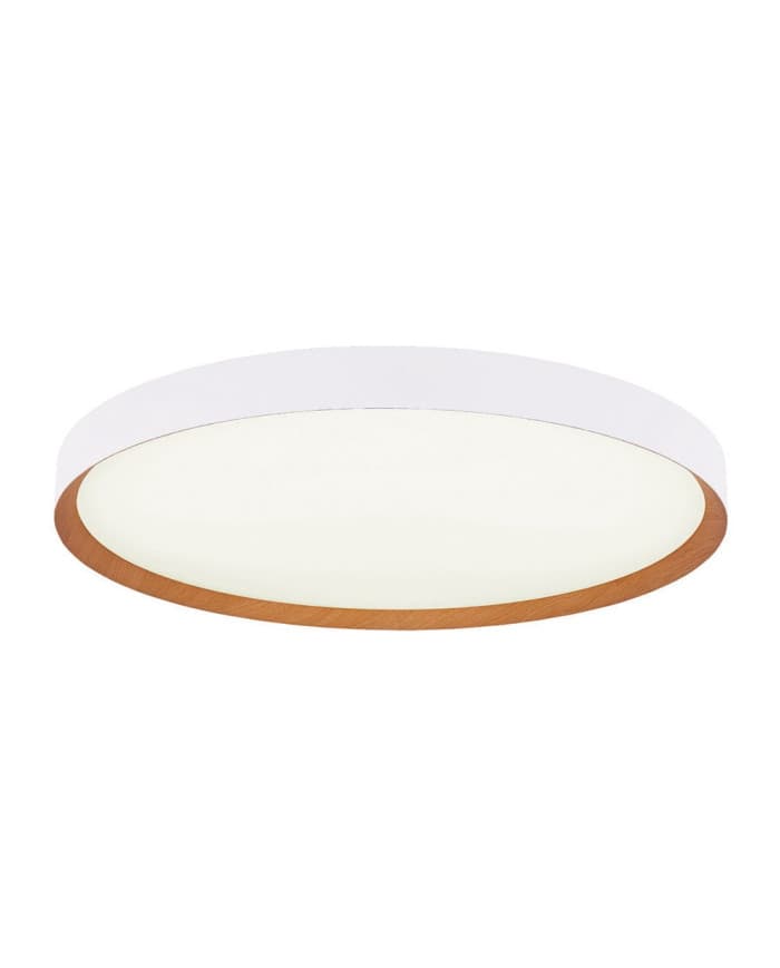 LED plafonjera LEGNO-C-430/30 WHITE/WOOD 3000K FI 430*70
