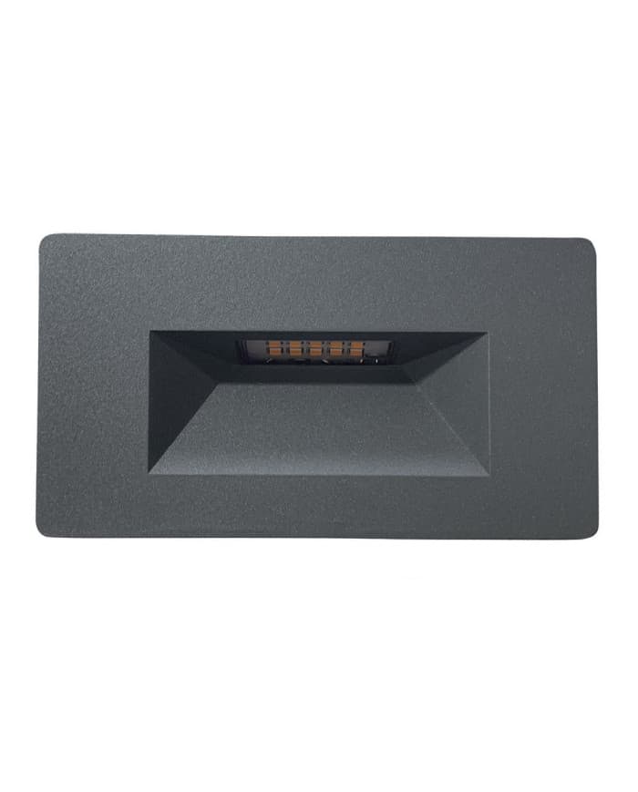 Ugradbena zidna svjetiljka Vanjska zidna ugr. SR8301A antracite 1,5W, 120lm, 3000K, IP54, 220V, 140*78*45