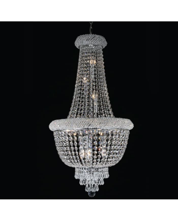 Kristalni luster 9901/fi500*H900 12L Chrome