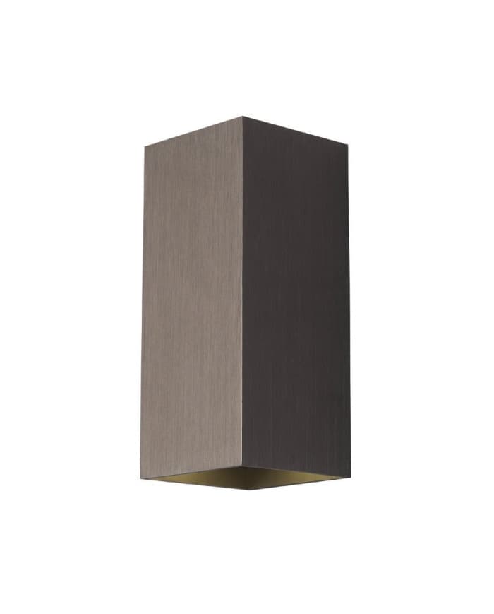 Stenska svetilka CUBO D2 ALU BRONZE