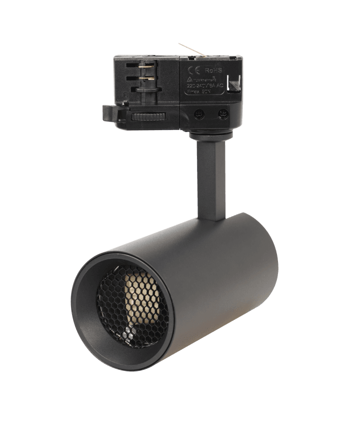 Tračna svjetiljka Track light-TLGU5-GU10- lamp: D65X120mm-Pole: 70mm, black - black ring