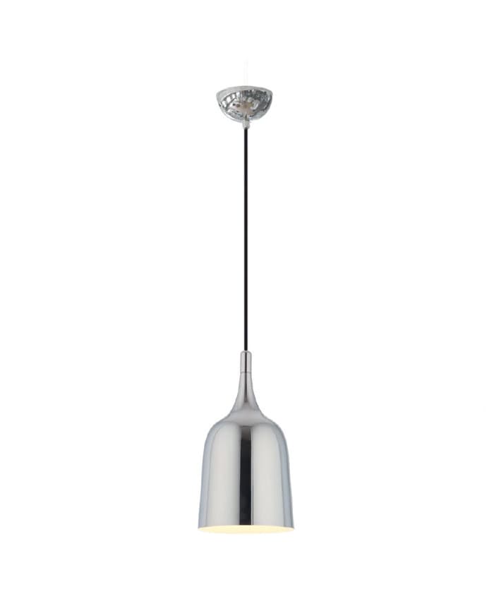 Moderna visilica PD121-1C CHROME/WHITE inside fi15xH26, E27, 1x60W