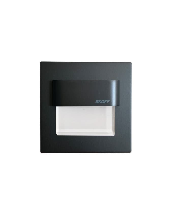 Ugradbena zidna svjetiljka Tango Black IP66 3000K 0,8W