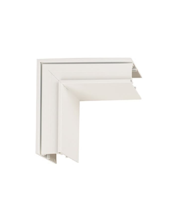 HM22-0010-90* vodoravni kot za nadgradno tirnico - bela