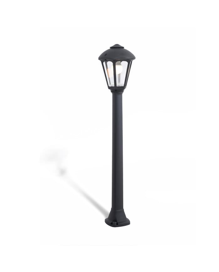 Vrtna podna svjetiljka GIAFFA/GIAMPY BLACK CLEAR E27 IP55 A60 LED 8,5W CCT