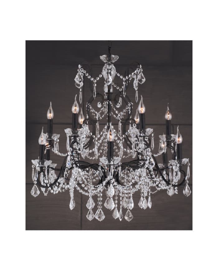 Kristalni luster A25/fi860*H760 12L Black