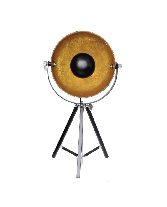 Stolna svjetiljka E27 CI-S6003-21 BLACK/CHROME/GOLD 40*30*73cm