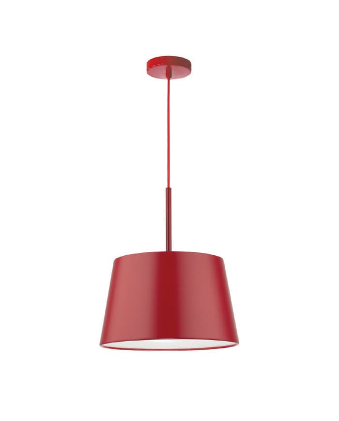 Moderna visilica PD117-1 RED/WHITE inside fi36xH23, E27, 1x60W