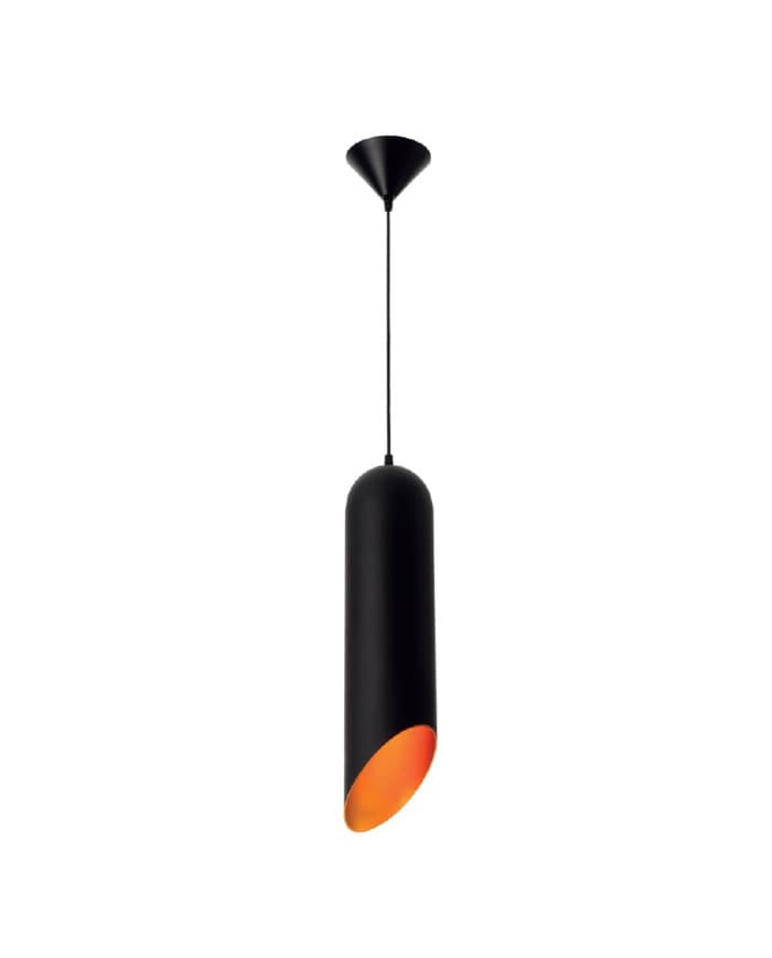 Moderna visilica PD060-1WB BLACK/GOLD inside fi12xH49, E27, 1X60W