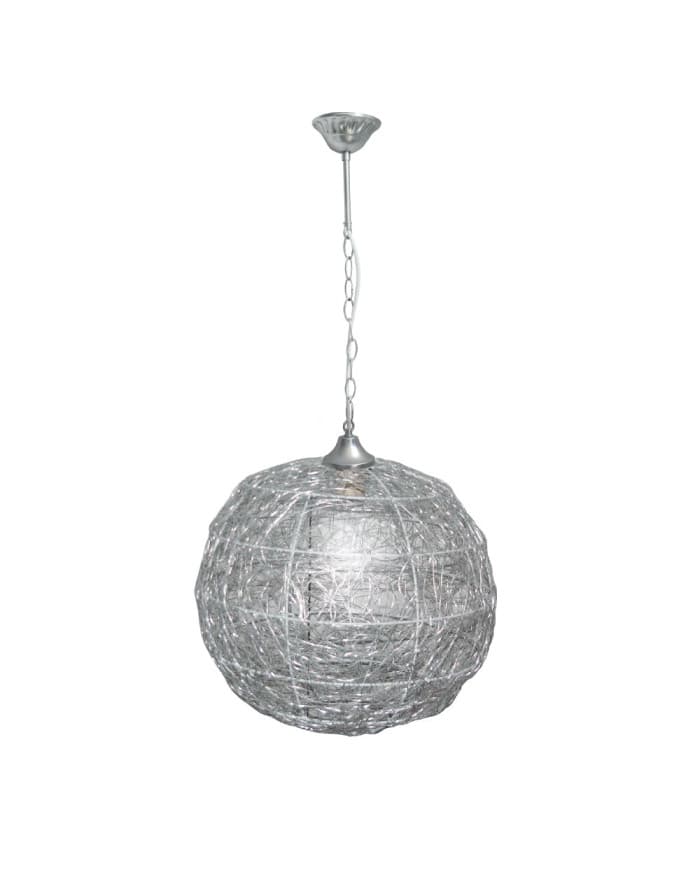 Pletena svjetiljka visilica YTX-B010W CS aluminij