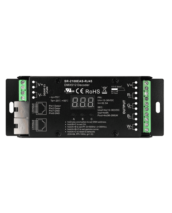 LC-2108EAS-RJ45 DMX dimmer