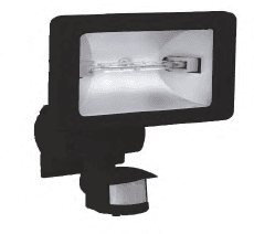 Vanjska lampa halogeni zidni reflektor sa senzorom 500W PD-PIR500H CRNI