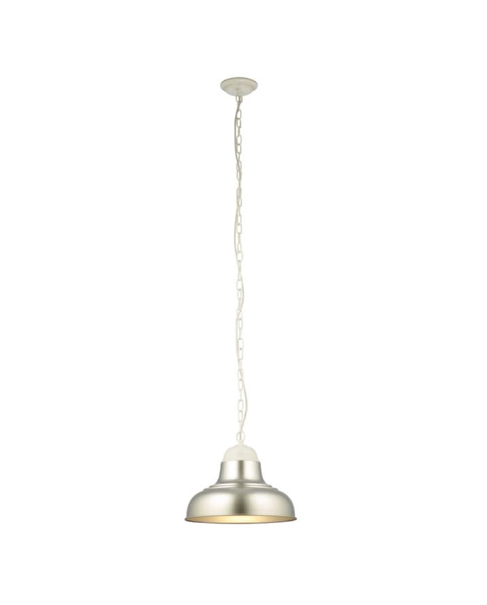 Moderna visilica PD323-1 MATT WH+SILVER/SILVER E27 60W FI33*H22